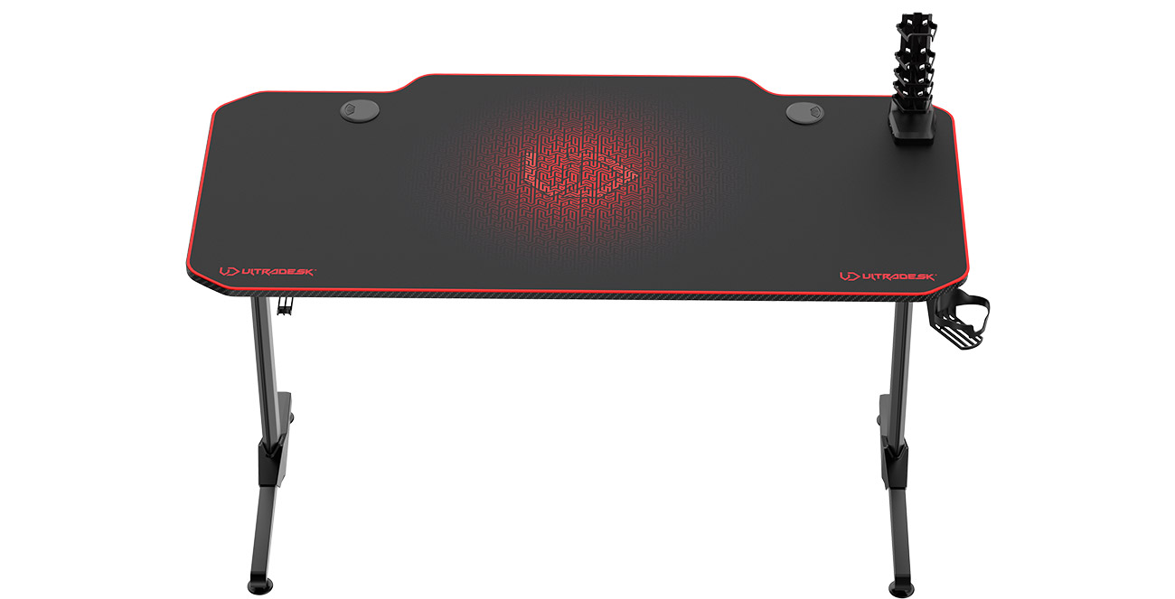 Biurko dla graczy Ultradesk FRAG czerwone