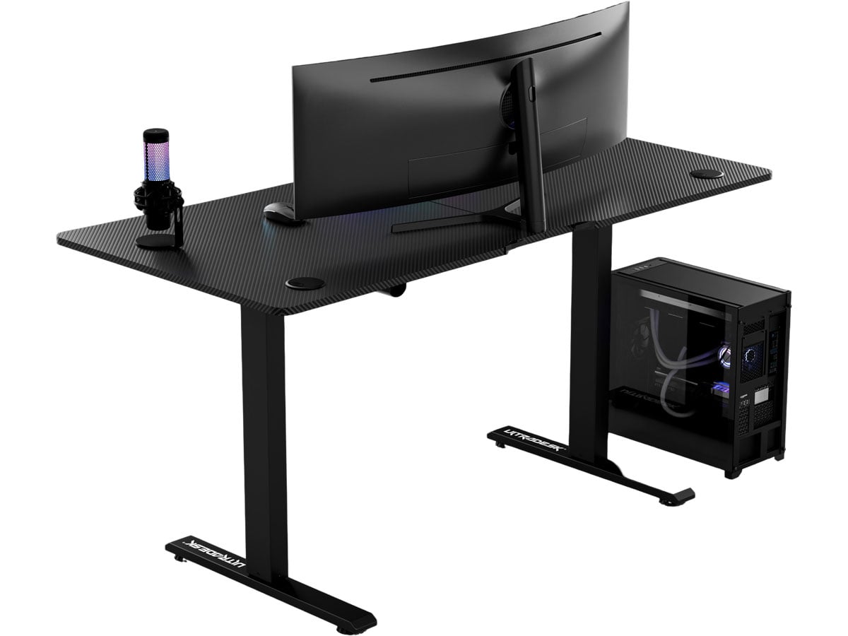 Ultradesk LEVEL V2 (Czarne - bez podkładki) (elektryczna regulacja)