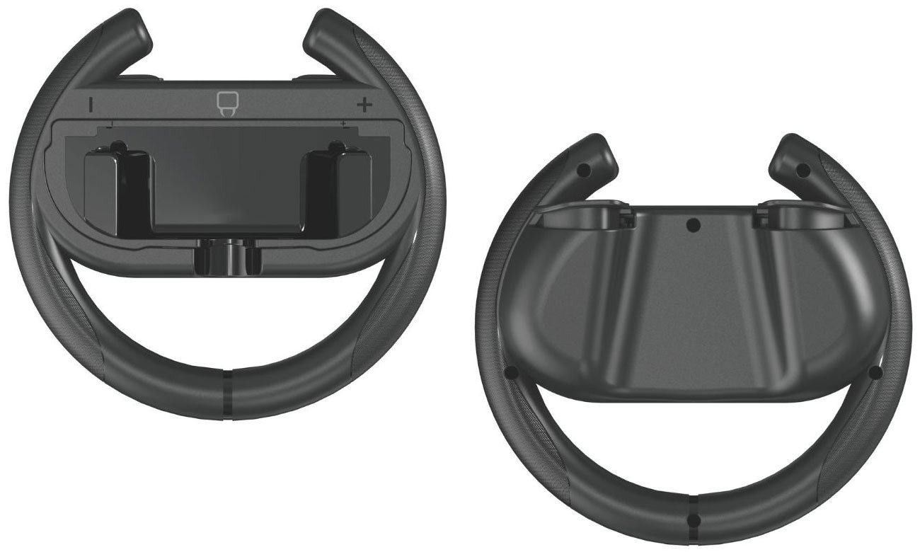 Kierownica Venom VS4934 do Nintendo Switch Joy-Con / Joy-Con 2 - Widok od przodu i od tyłu