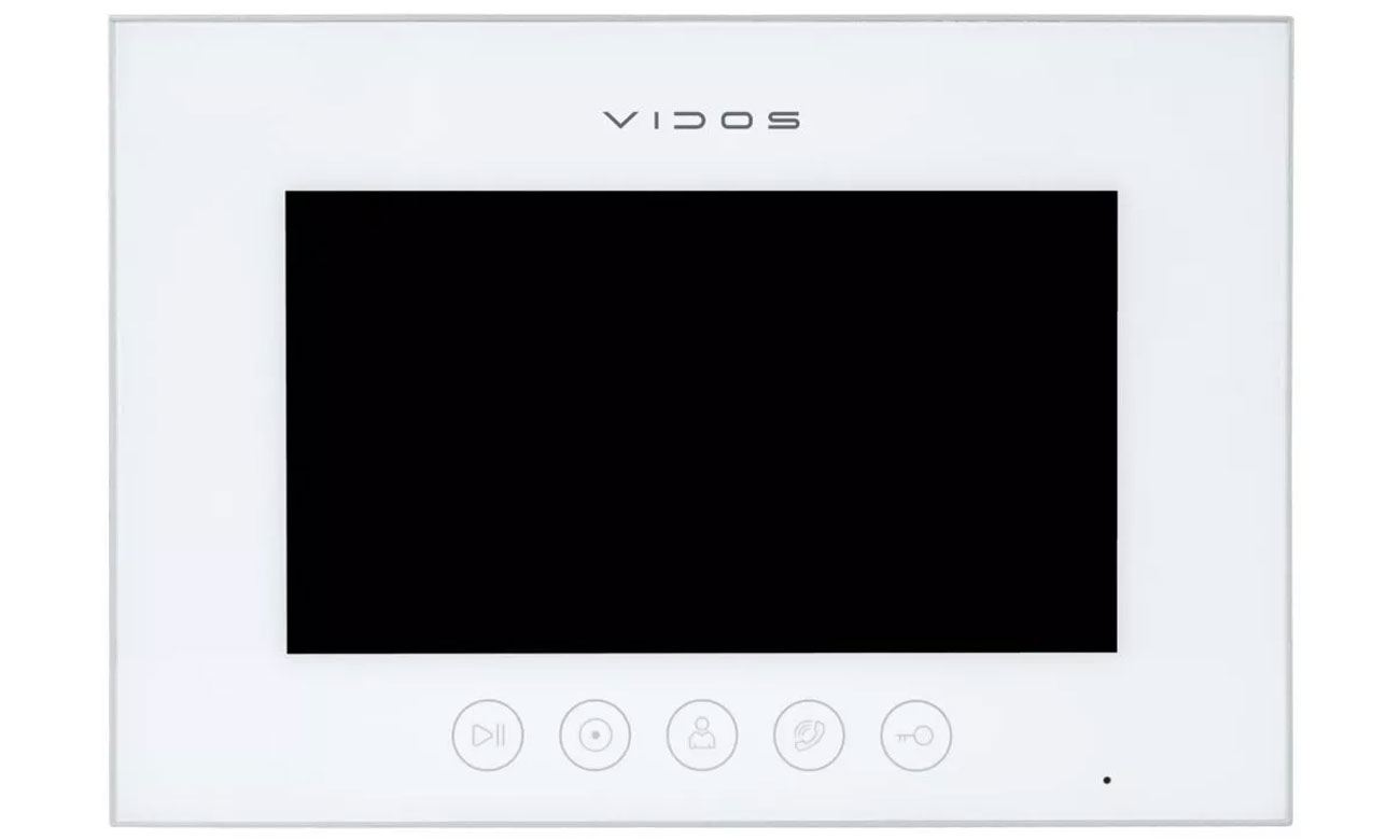 Monitor wideodomofonu WiFi X Vidos M11W-X Biały - Widok z przodu