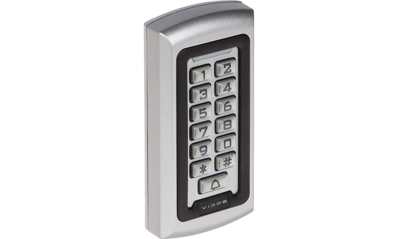 Zamek szyfrowy z czytnikiem RFID Vidos ZS42 - Widok od przodu i prawego boku