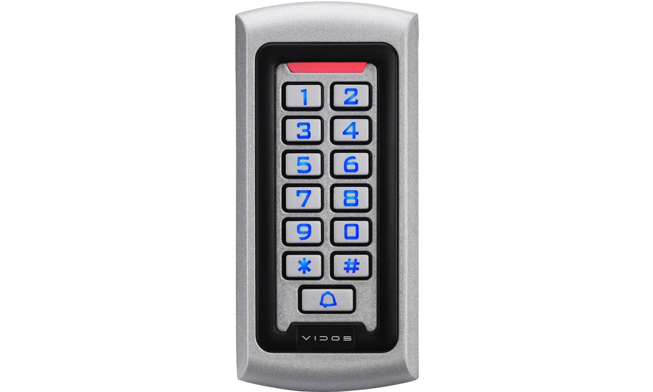 Zamek szyfrowy z czytnikiem RFID Vidos ZS42 - Widok od przodu