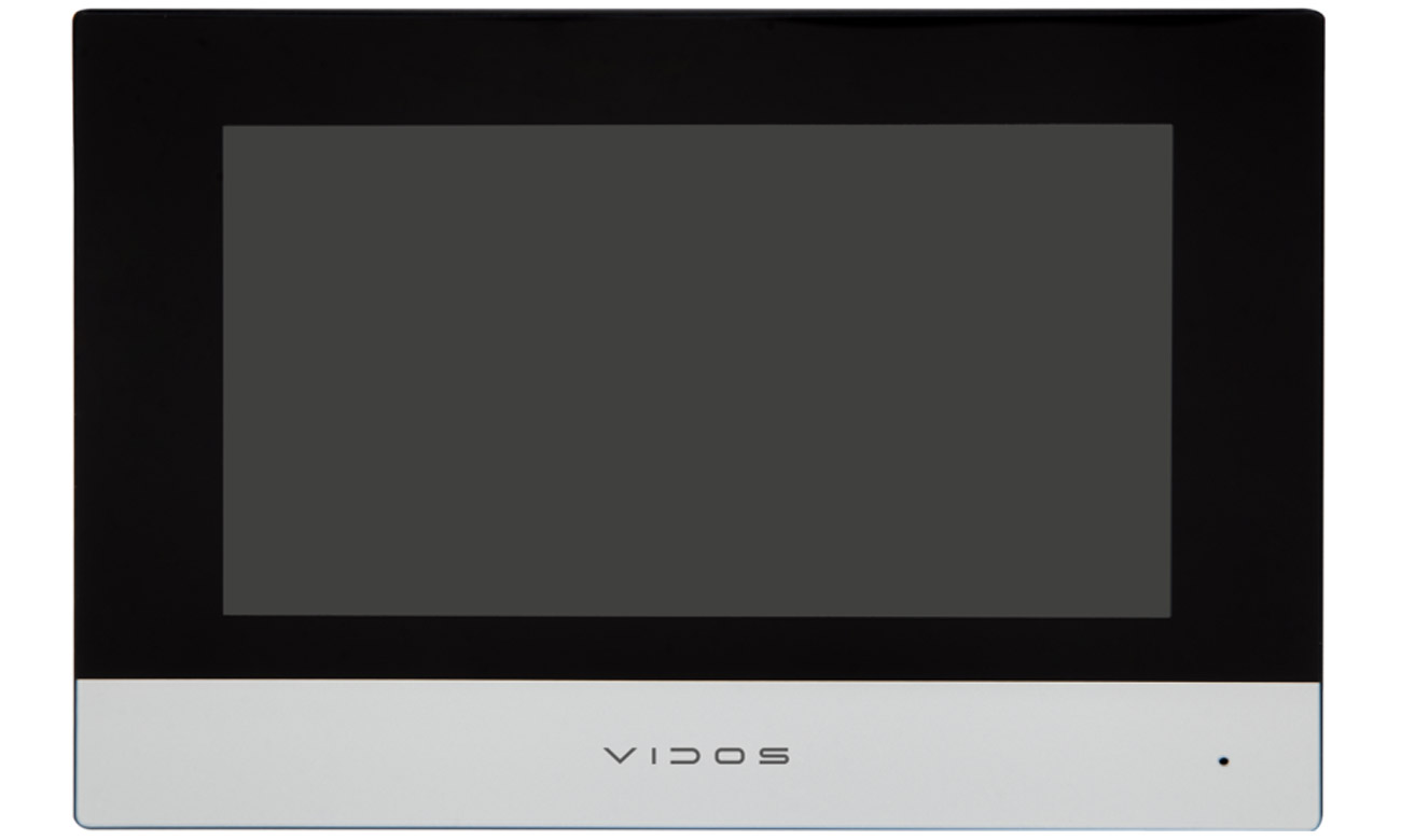 Monitor wideo-domofonu IP Vidos M2010 Czarny - Widok od przodu