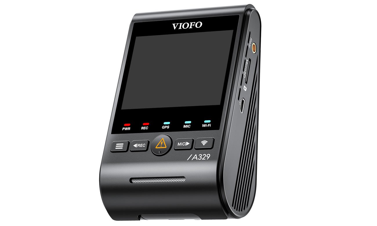Wideorejestrator Viofo A329 1CH - Widok od przodu pod kątem