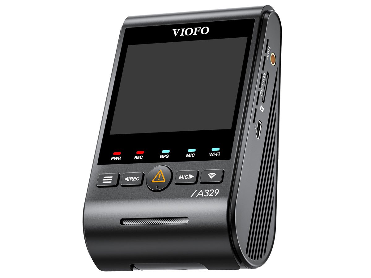 Wideorejestrator Viofo A329 1CH - Widok od przodu pod kątem