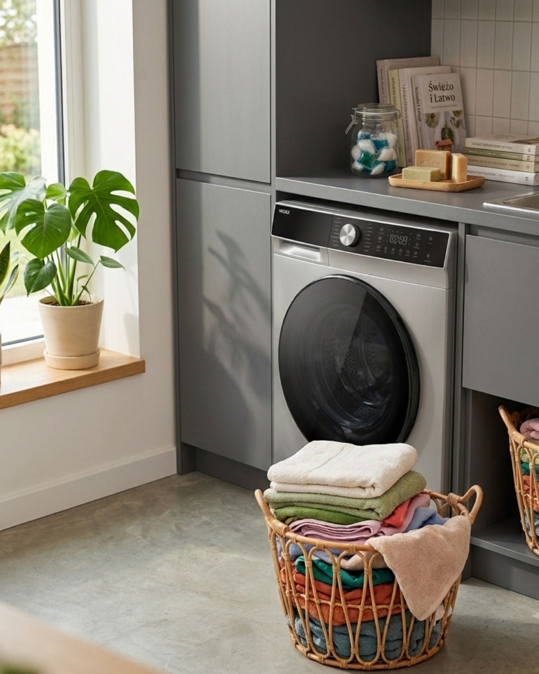 Funkcje Steam i Storm Wash w pralce VIVAX