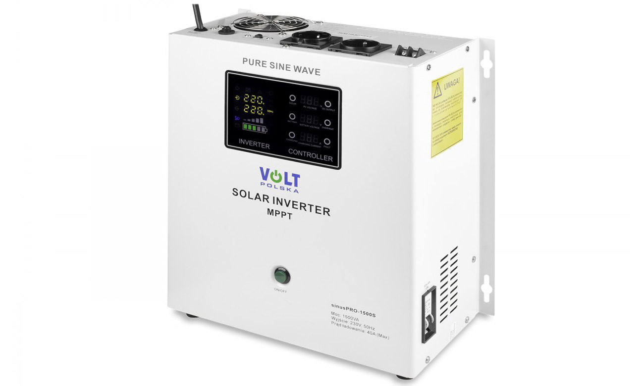 VOLT SINUS PRO 1500 S 12/230V widok z przodu pod kątem