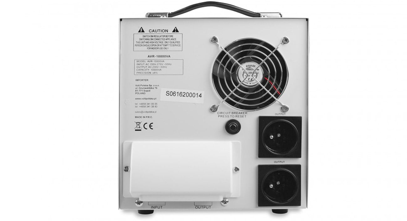 VOLT AVR 10000 widok z tyłu
