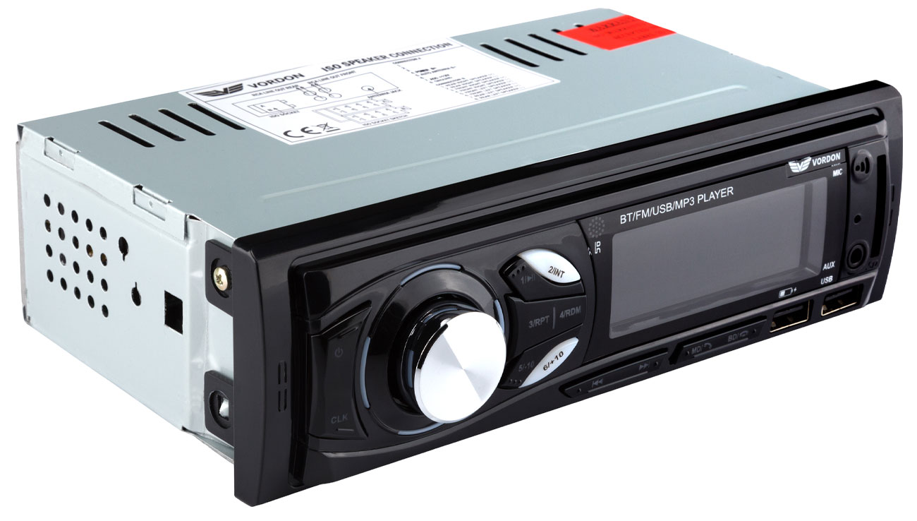 Radio samochodowe Vordon HT-175BT - Widok od przodu pod kątem
