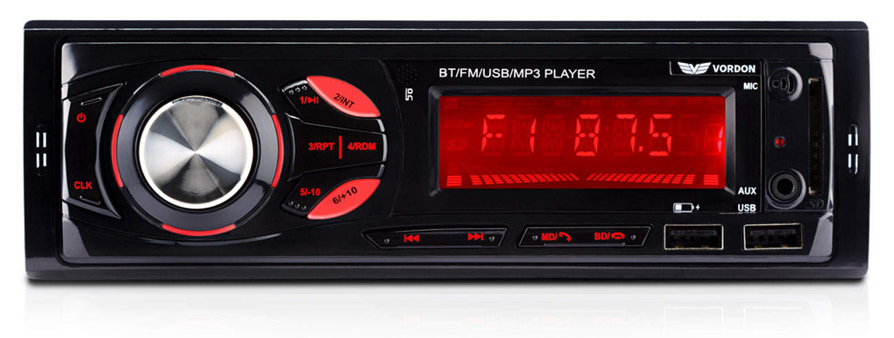 Radio samochodowe Vordon HT-179 - Widok od przodu