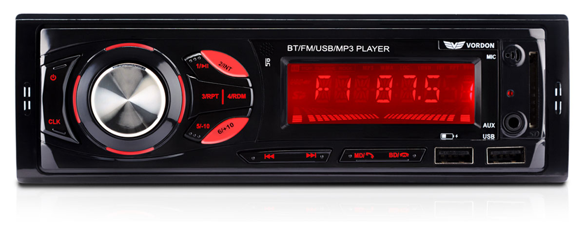 Radio samochodowe Vordon HT-179 - Widok od przodu