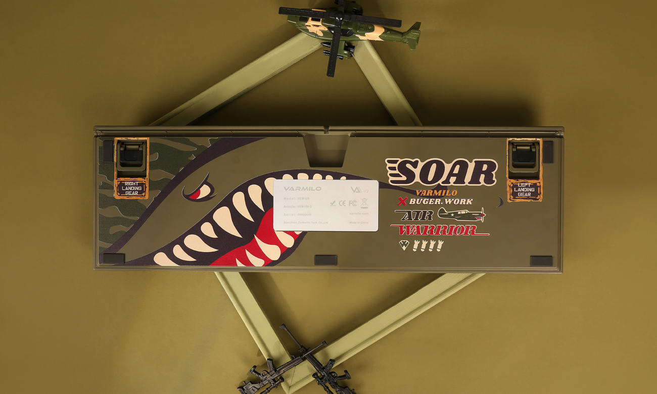 Klawiatura Varmilo VA Series Warrior - Soar widok z tyłu