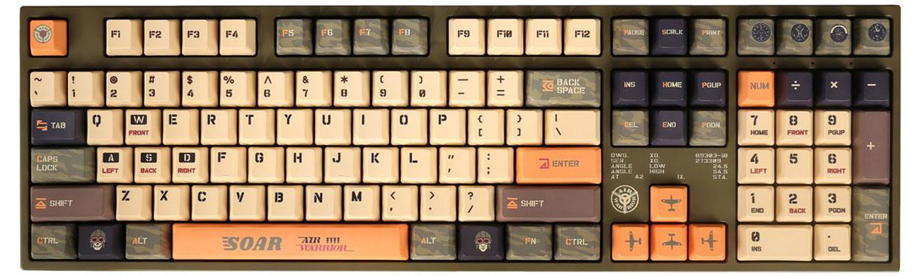 Klawiatura Varmilo VA Series Warrior - Soar 108 TTC Speed Gold