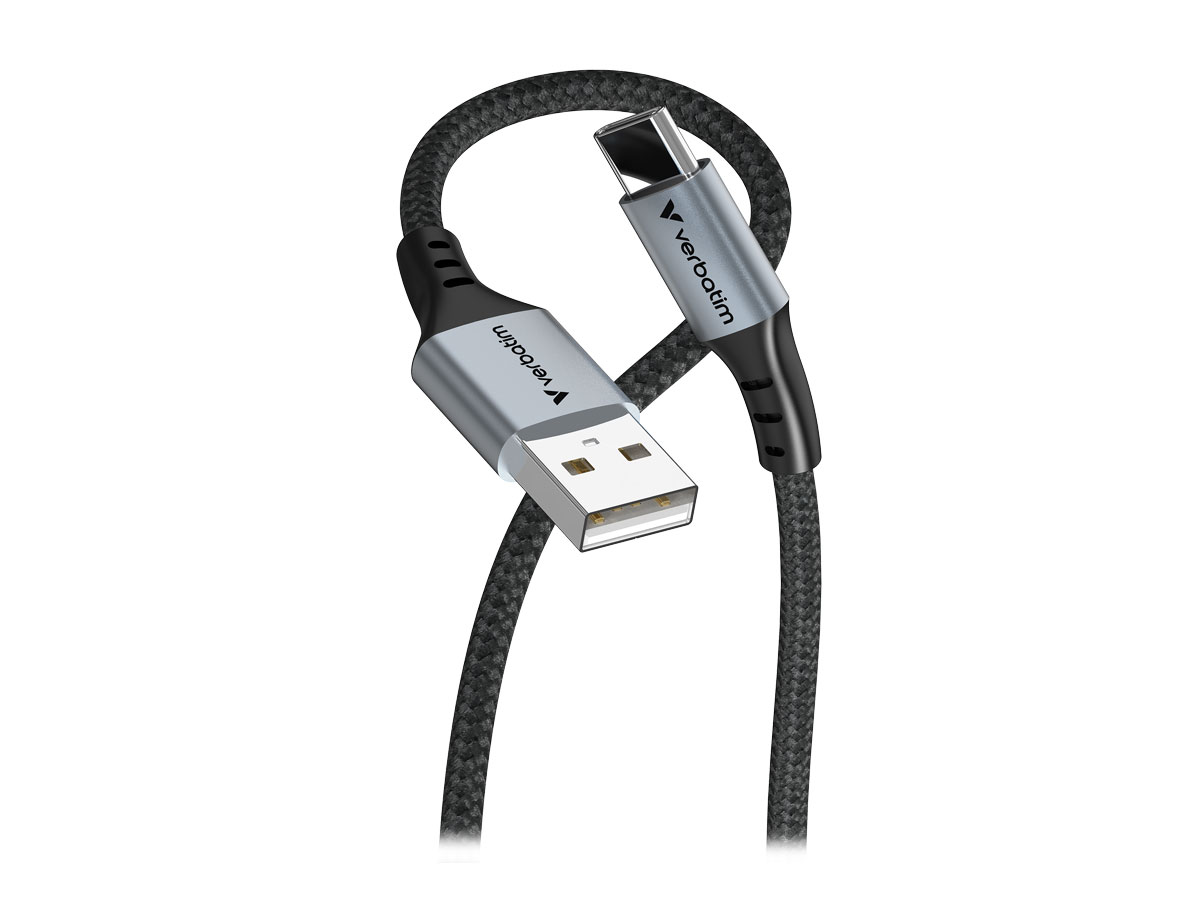 Verbatim Sync & Charge USB-A to USB-C 18W 120 cm złącza
