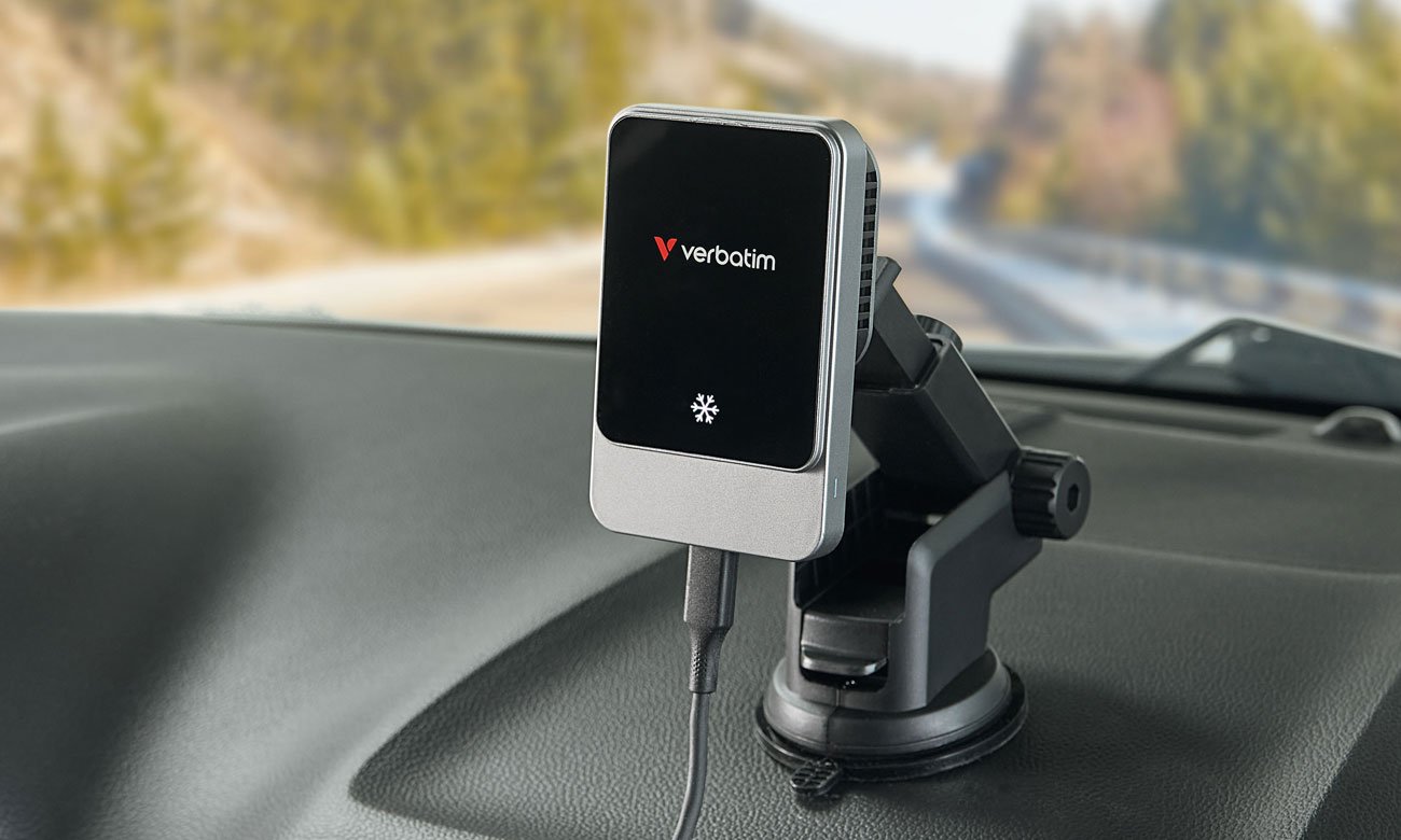 Verbatim Charge ´n´ Drive Qi2 Magnetic Wireless Car Charger RGB