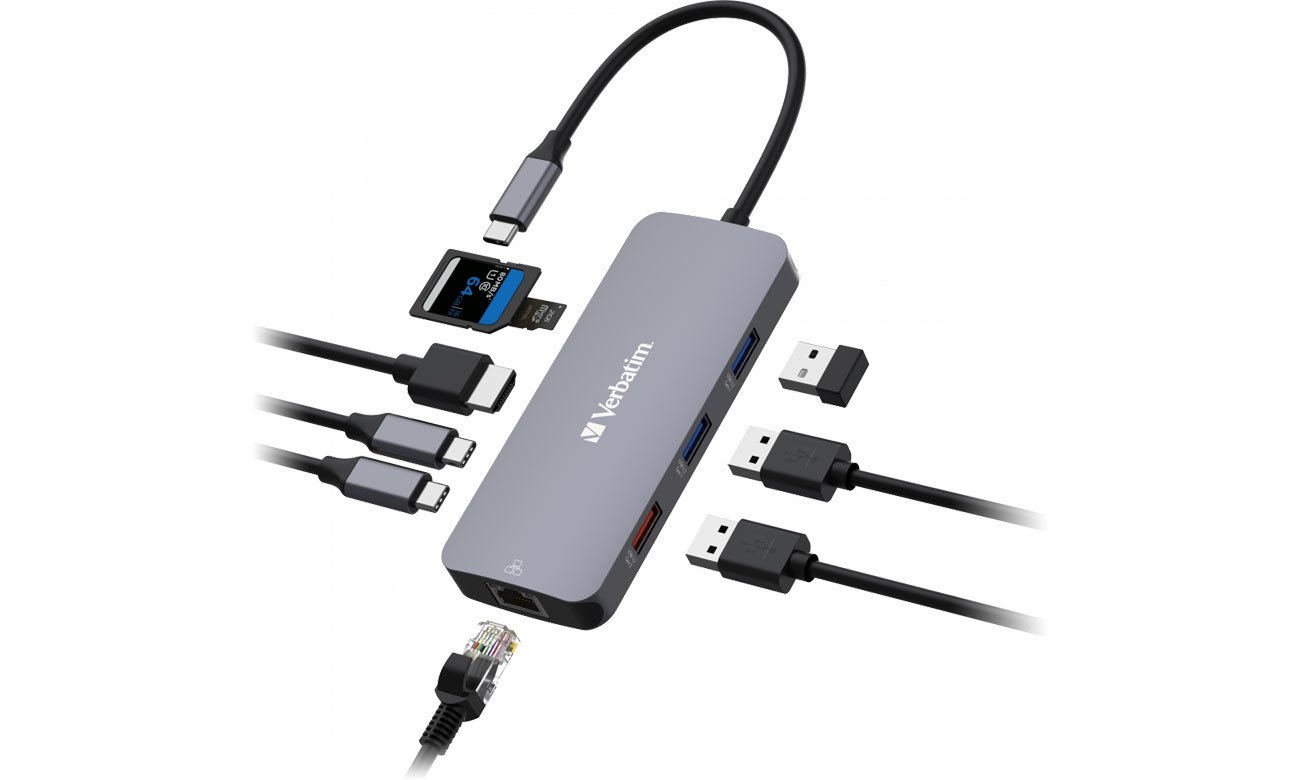 koncentrator Verbatim USB-C Pro 9-Port Multiport Hub