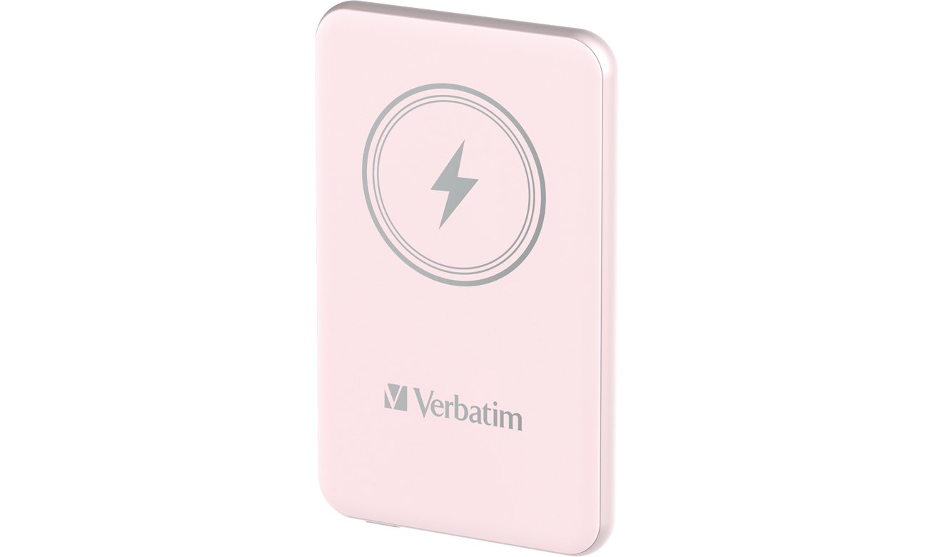 Verbatim Charge 'n' Go Magnetic Wireless Power Bank 5000mAh rosa