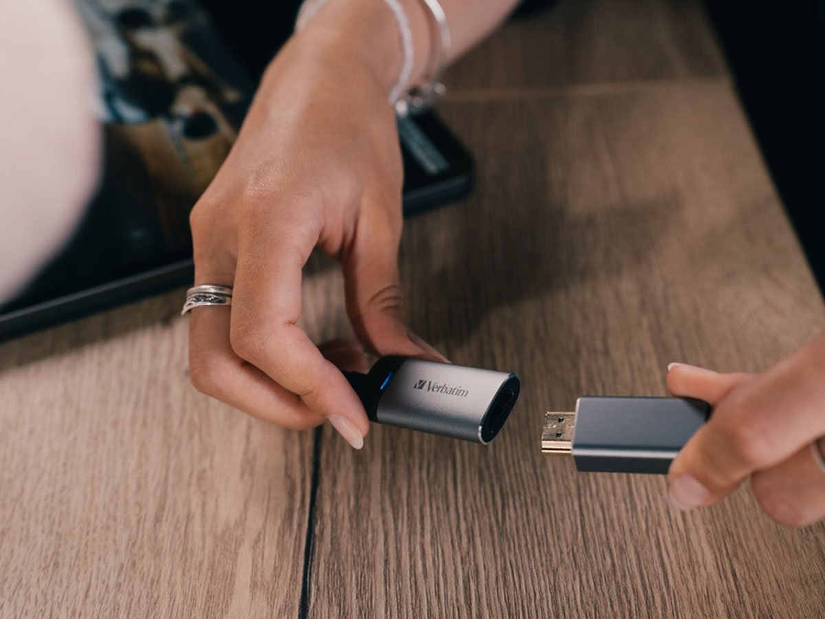 Verbatim USB-C TO HDMI 4K ADAPTER - USB 3.1 GEN 1 / HDMI 10cm CABLE podłączanie