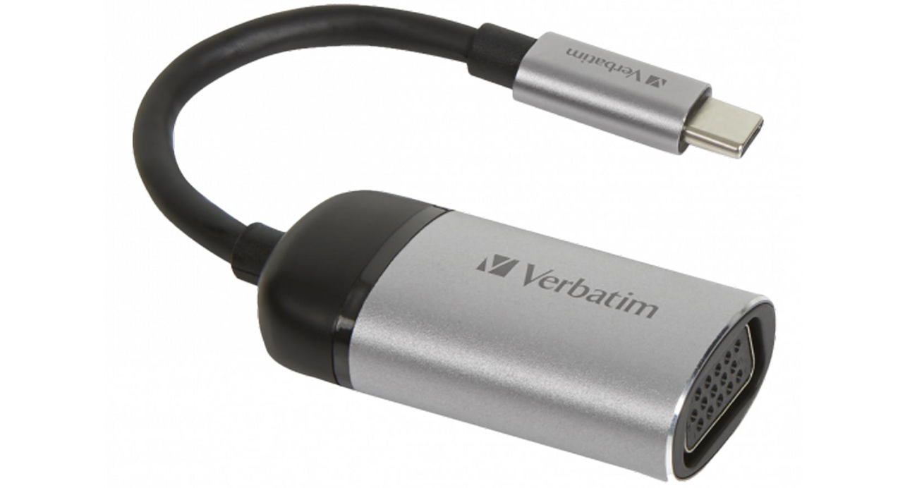 Adapter Verbatim USB-C - VGA 0,1m