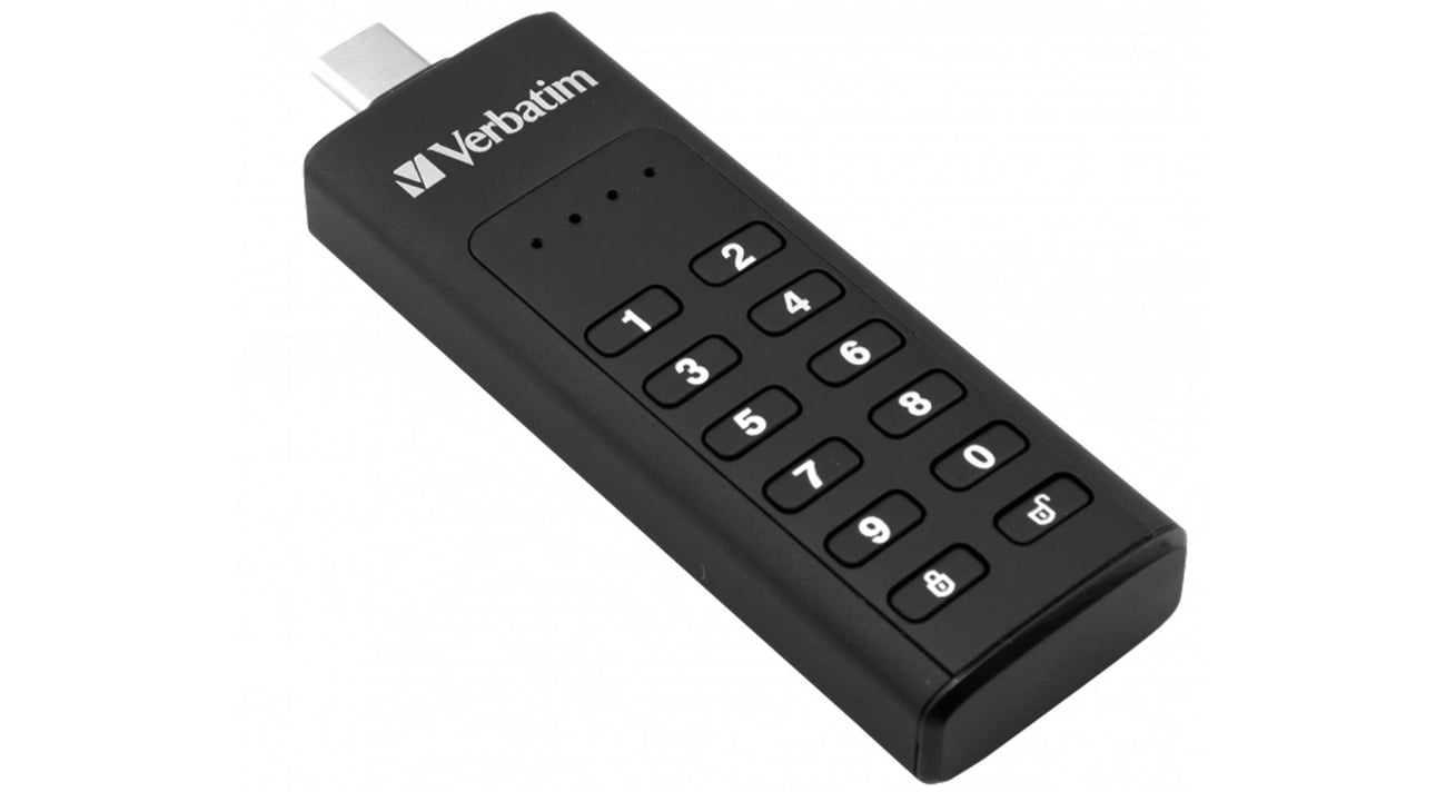 Pendrive Verbatim 128GB Keypad Secure USB-C 3.0