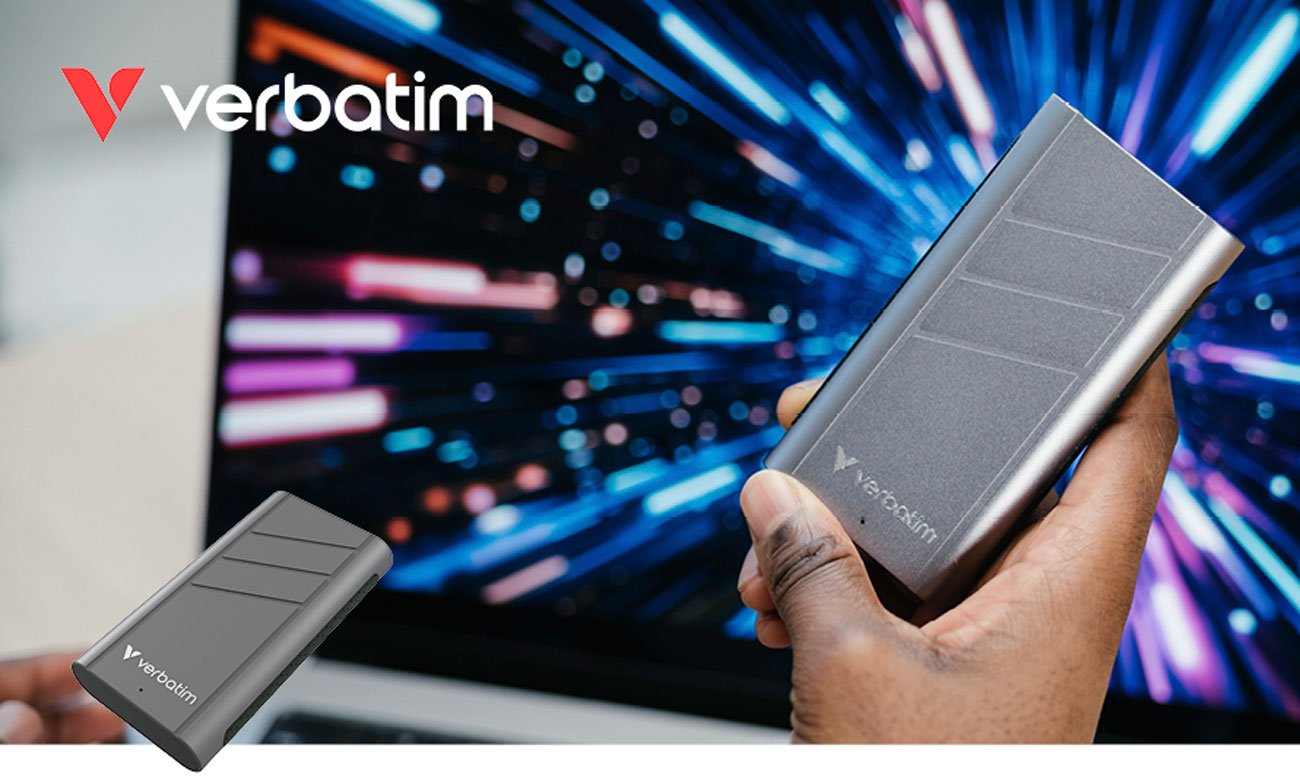 Dysk zewnętrzny SSD Verbatim TurboMetal SSD USB4 - Grafika lifestyle