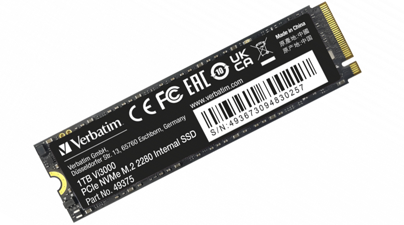 Dysk SSD M.2 PCIe NVMe Verbatim Vi3000 1 TB - Widok ogólny