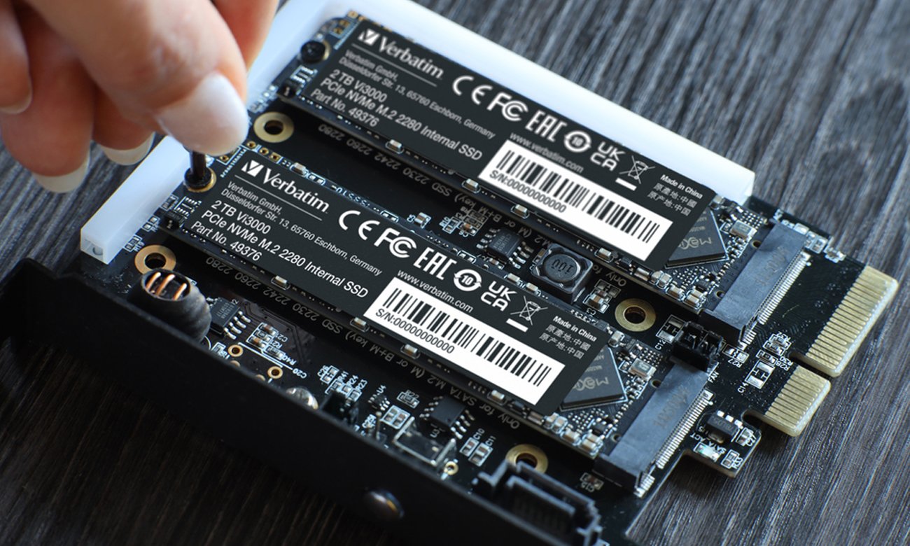 Dysk SSD M.2 PCIe NVMe Verbatim Vi3000 2 TB - Grafika lifestyle