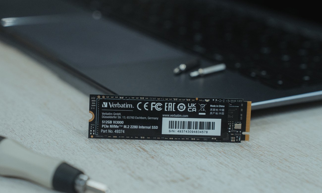 Dysk SSD M.2 PCIe NVMe Verbatim Vi3000 512 GB - Grafika lifestyle