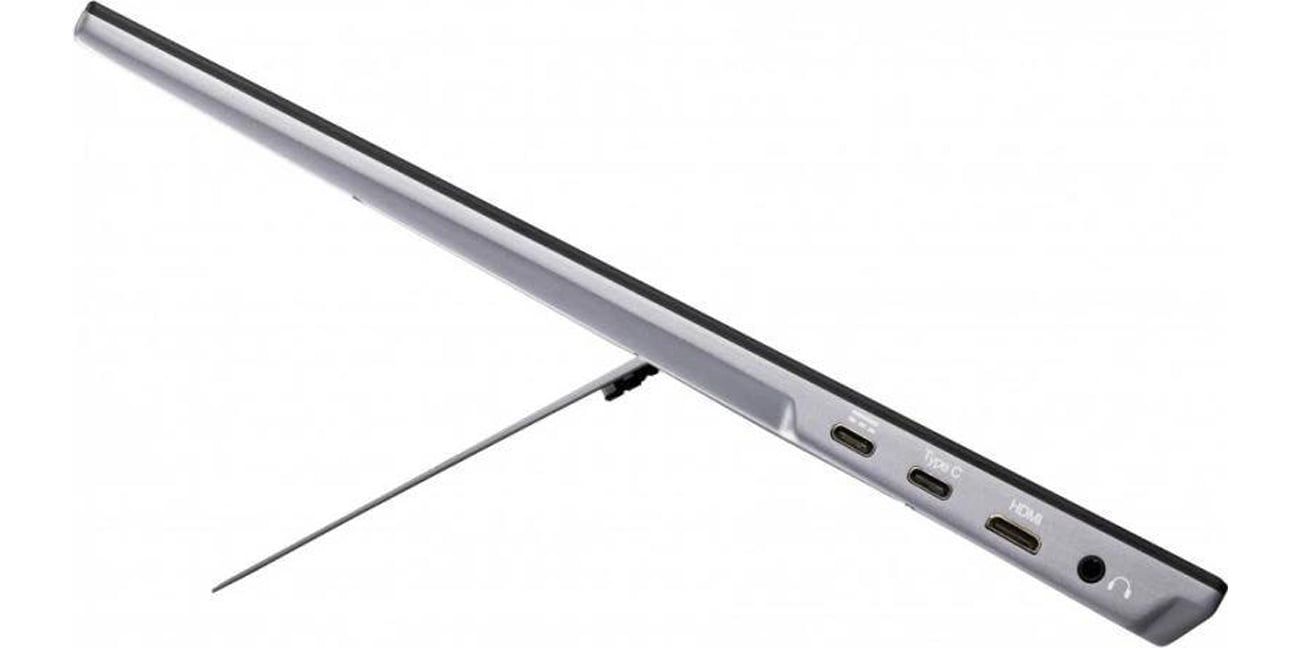 ViewSonic VX1755 widok z boku, porty