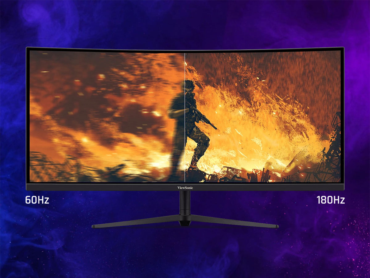 ViewSonic VX3418C-2K odświeżanie 180 Hz