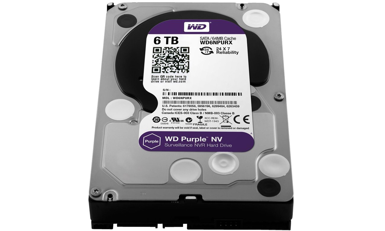 WD 6TB IntelliPower 64MB Purple NV