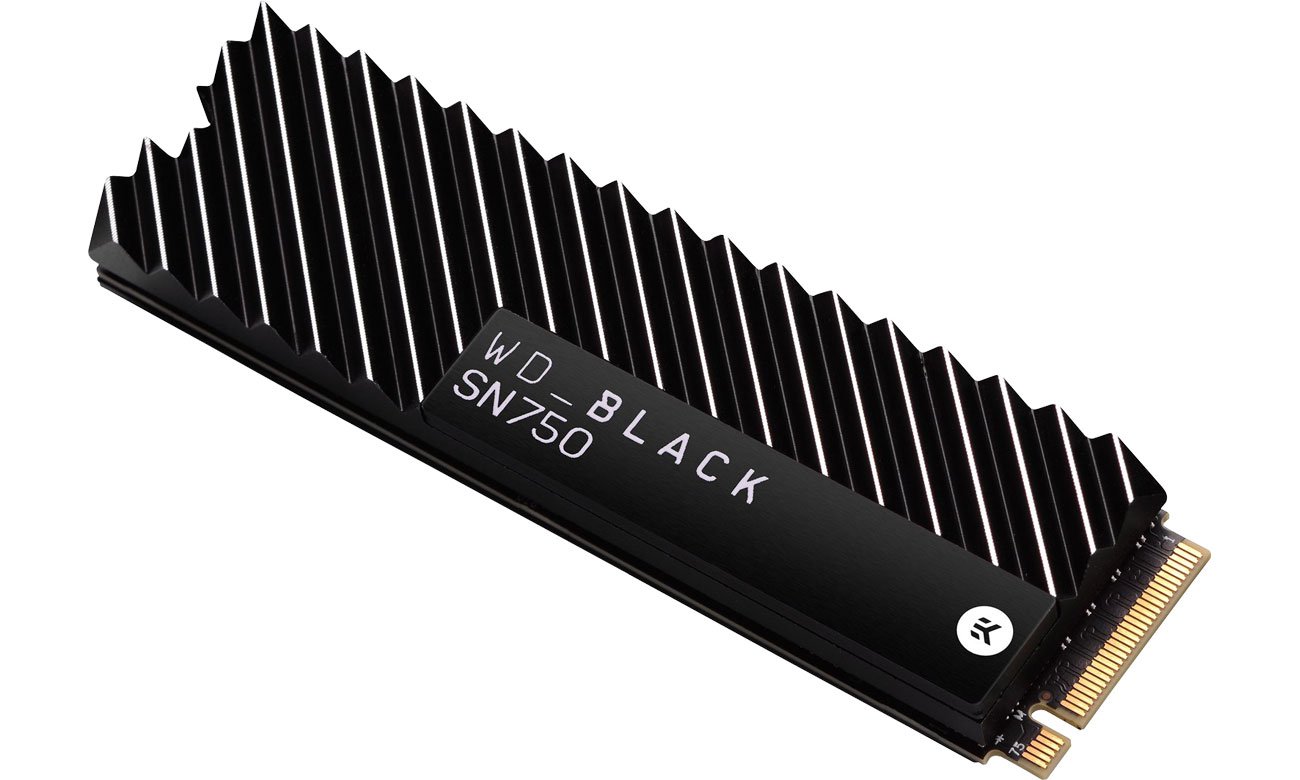 Dysk SSD WD 1TB M.2 2280 PCI-E NVMe SSD Black SN750 Heatsink WDS100T3XHC
