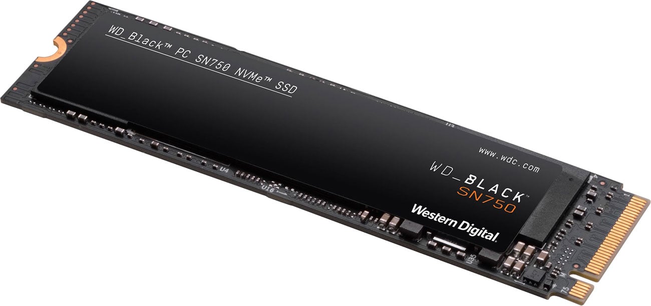 Dysk SSD WD 250GB M.2 2280 PCI-E NVMe SSD Black SN750 WDS250G3X0C