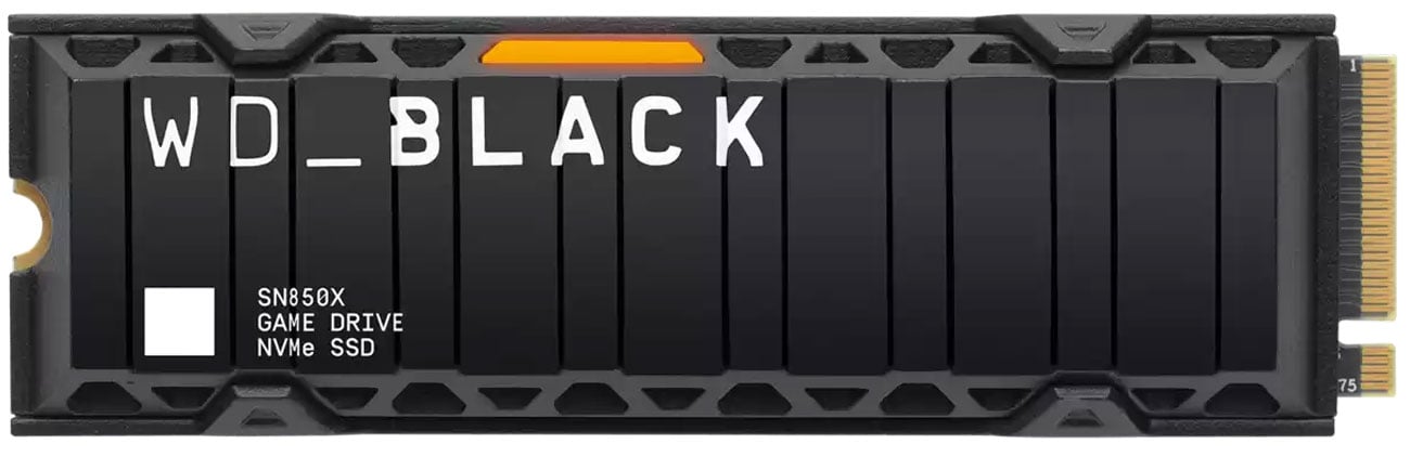 Dysk SSD M.2 NVMe WD BLACK SN850X Heatsink - Widok od przodu