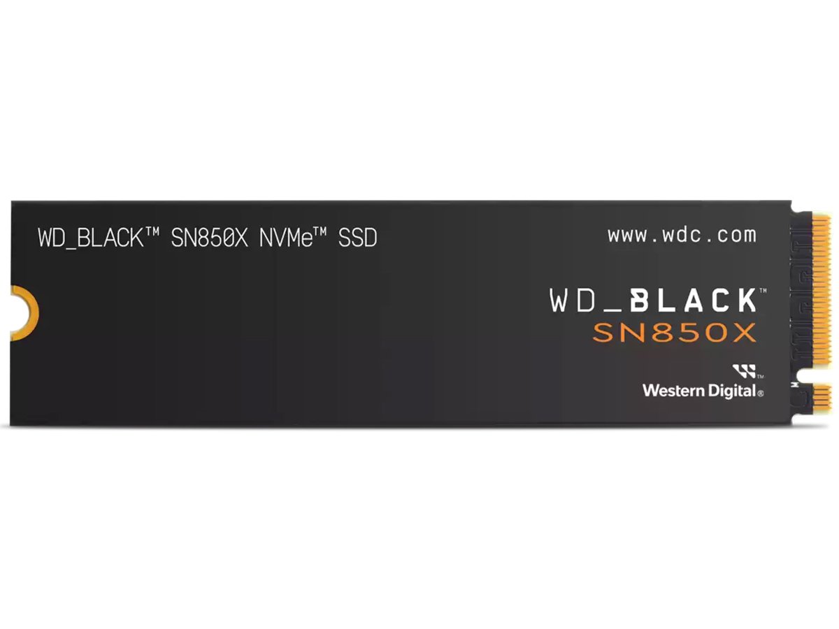 Dysk SSD M.2 NVMe WD BLACK SN850X Heatsink - Widok od przodu