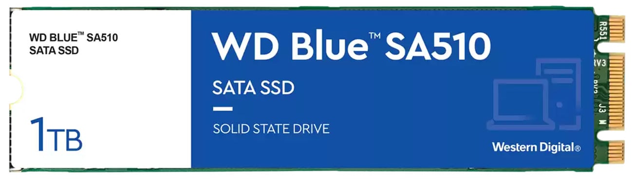 Dysk SSD M.2 WD Blue SA510 1 TB- Widok od przodu
