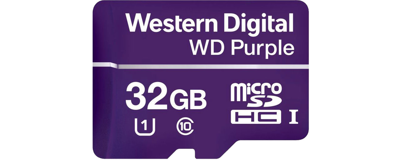 Karta pamięci WD 32GB Purple microSDXC Class 10 UHS-I WDD032G1P0A