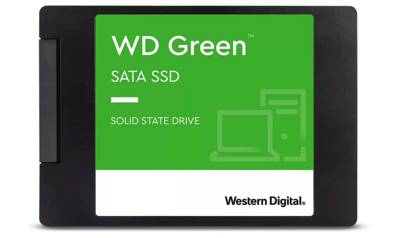 WD 240 GB 2,5'' SATA SSD Green widok z przodu