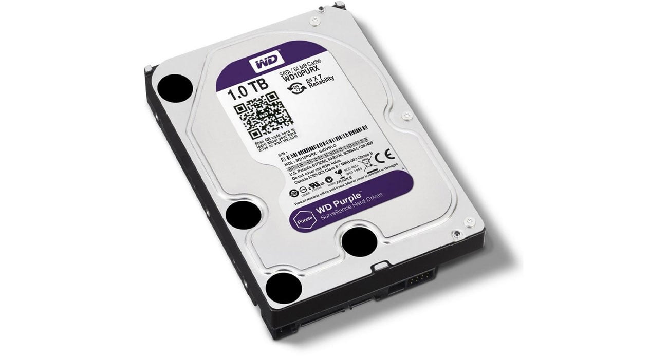 Dysk SATA III WD 1TB PURPLE WD10PURX pamięc masowa monitoring