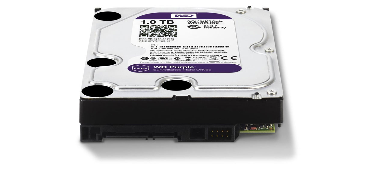 Dysk SATA III WD 1TB PURPLE WD10PURX zgodność z szeroką gama urządzeń prosta instalacja