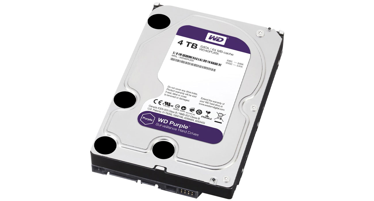 Dysk SATA III WD 4TB PURPLE WD10PURX pamięc masowa monitoring