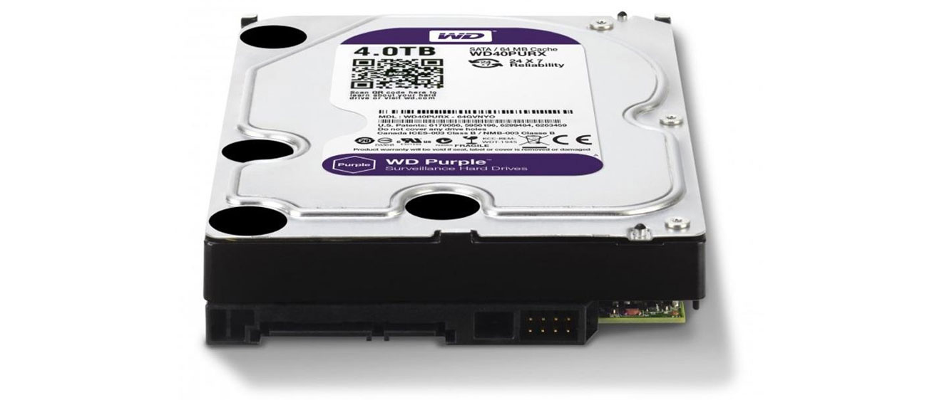 Dysk SATA III WD 4TB PURPLE WD10PURX zgodność z szeroką gama urządzeń prosta instalacja