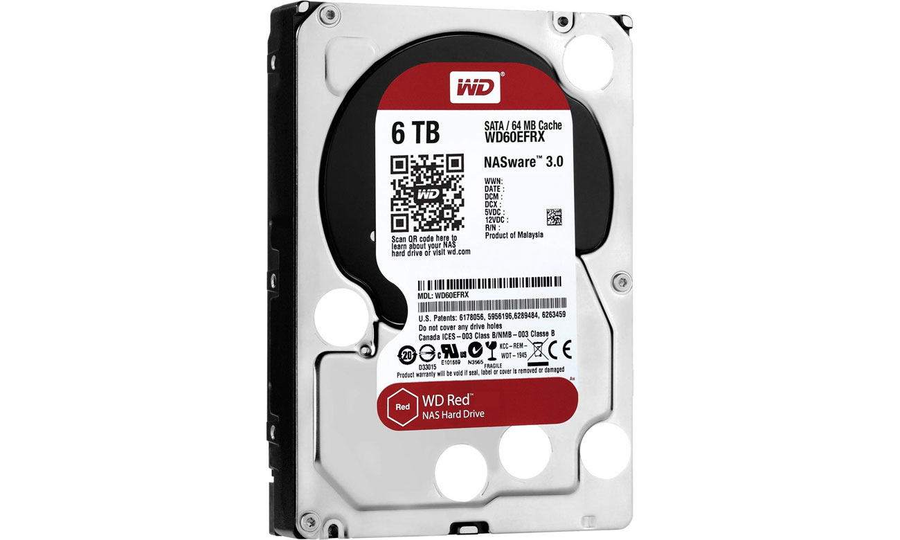 WD 6TB IntelliPower 64MB RED najwyższa zgodność