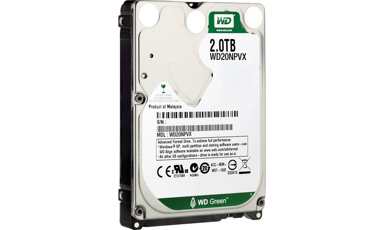Dysk HDD 2,5'' WD Green 2TB WD20NPVX