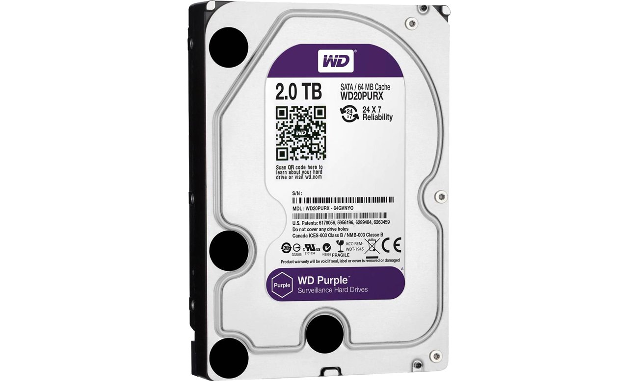 WD 2TB IntelliPower 64MB PURPLE WD20PURX