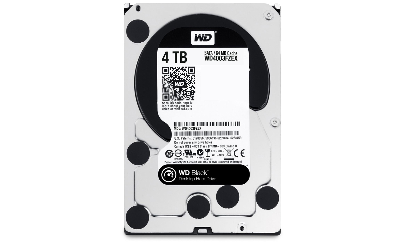 Dysk twardy SATA III WD 4TB 7200obr. 64MB BLACK