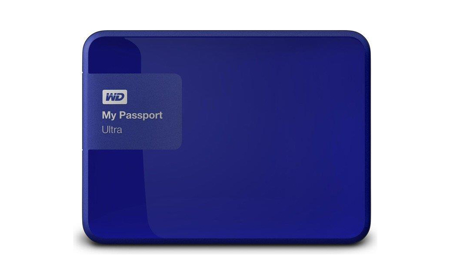 WD Passport Ultra 4TB niebieski widok z przodu