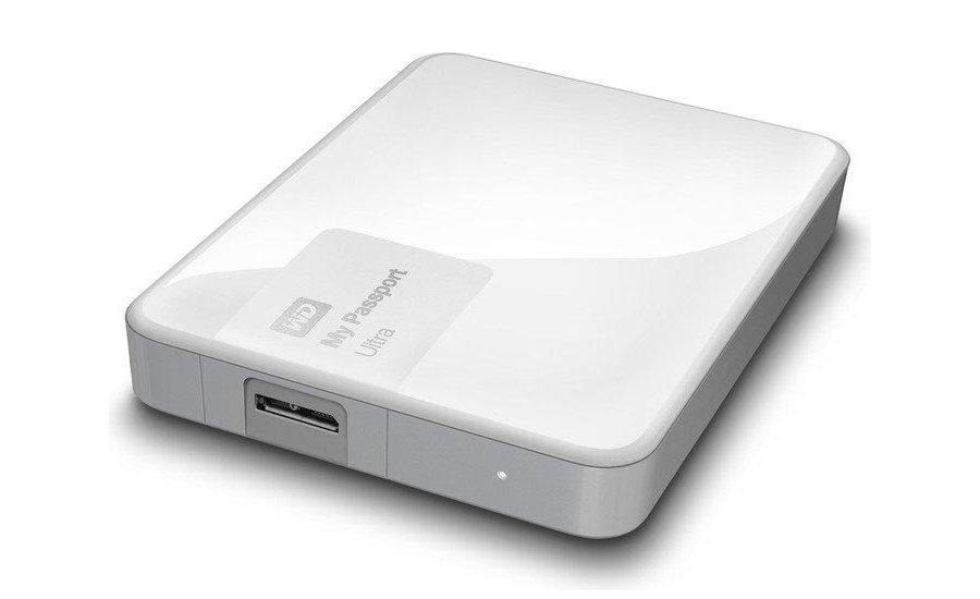 WD Passport Ultra 4TB biały widok z góry