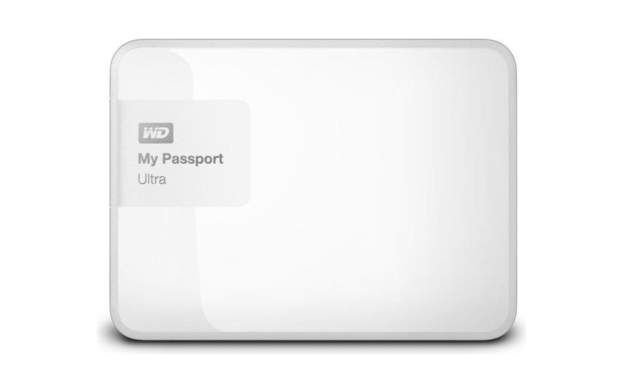WD Passport Ultra 4TB biały widok z przodu