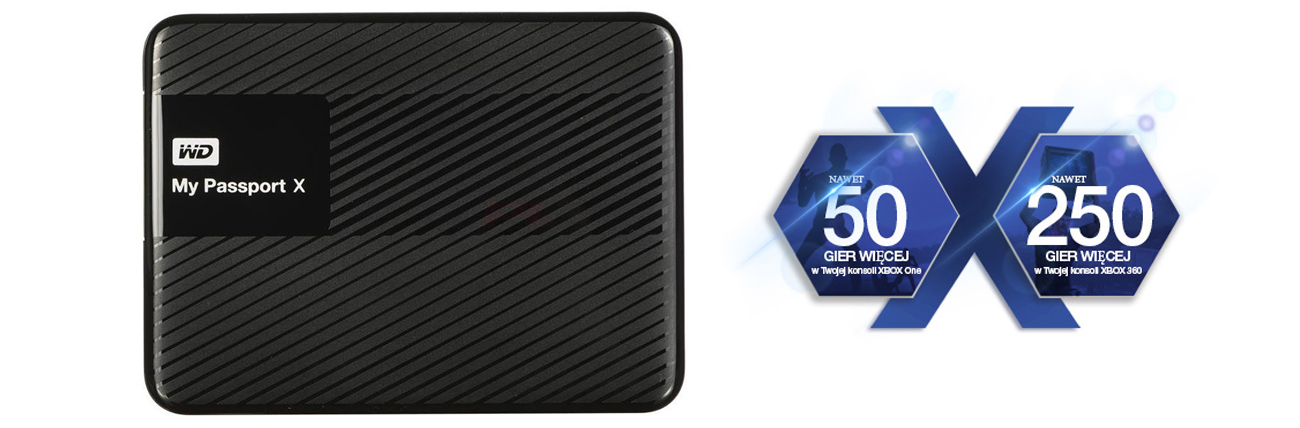 WD My Passport X 2TB czarny USB 3.0